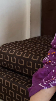 Purple Saree Love the Gujrati Bhabhi Feeling