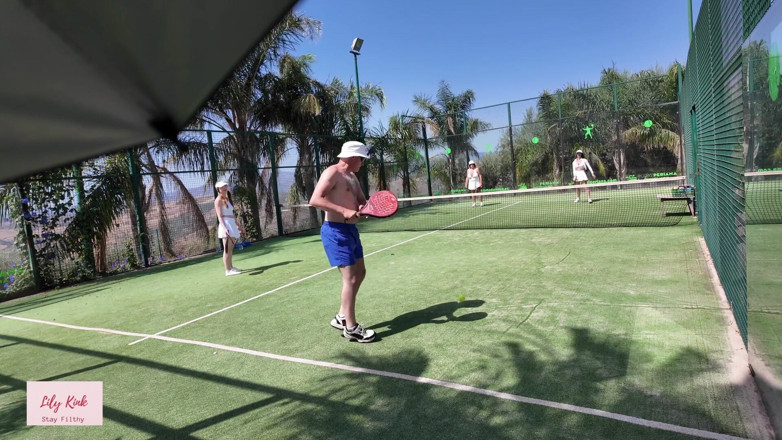 Lily kink: Mature Swingers Outdoor Tennis Court Reverse Gangbang