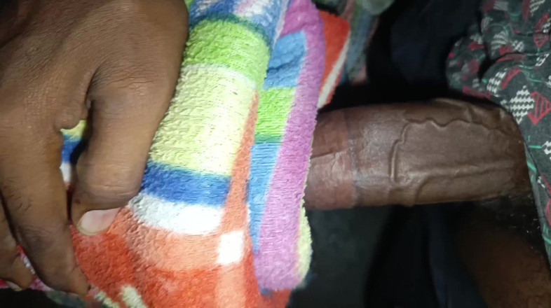 Beckett: Big Black Cock a Man Handjob in Night Room