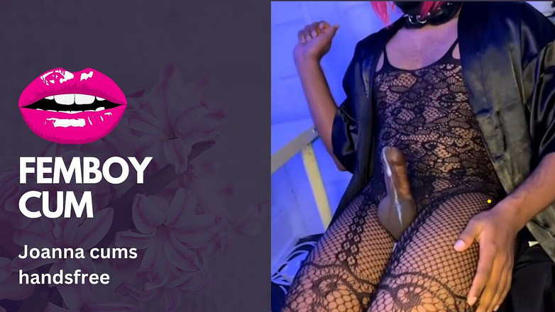 Joanna CD: Joanna Sissygasm tijdens een livestream - mietje slet travestiet femboy handenvrij...
