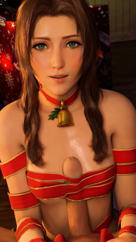Aerith Xmas Titfuck & Handjob - Final Fantasy 7 3D Animation Rule34