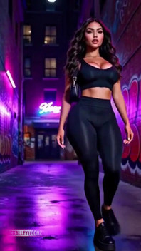 Friday Nightbeautiful Curvy Latina Model Walks