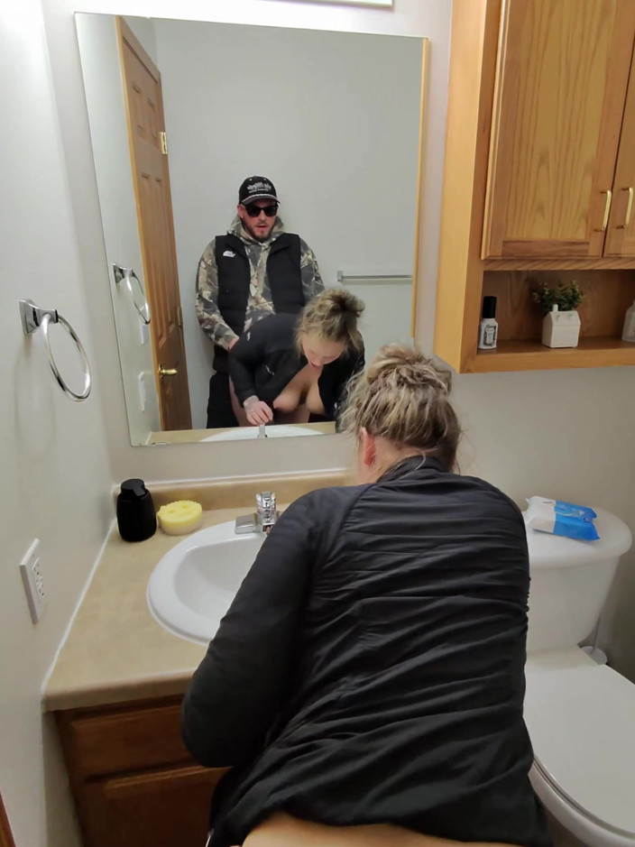 Mya Lane: Sneaky Sex with Horny Wife in the Bathroom After Party