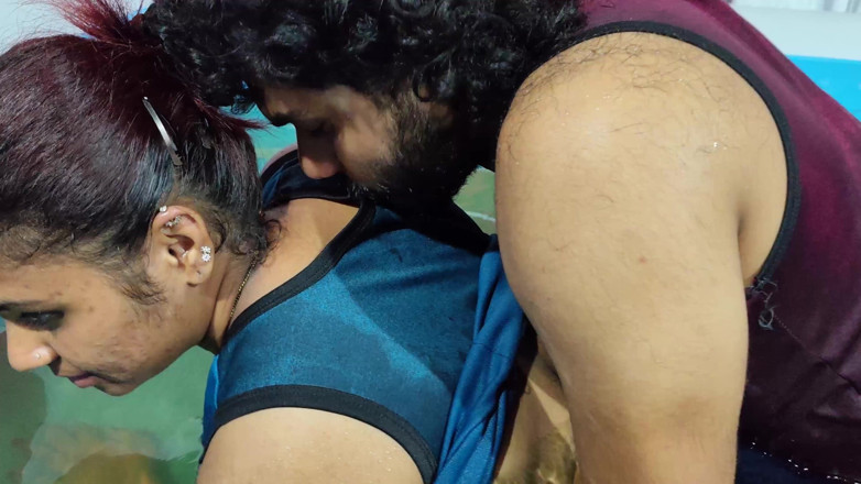 Vaigavarun45: Hot Boobs Suck in Pool and Removing Under Wear and...