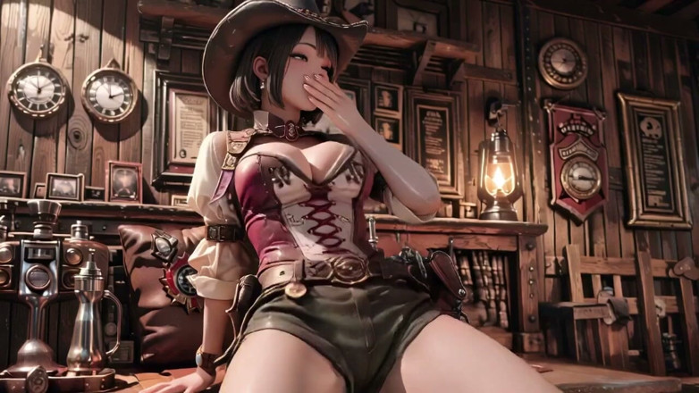 Seraphina Vale: Wildes west-cowgirl in reinem weiß! Tabu auf allen vieren, Sie...