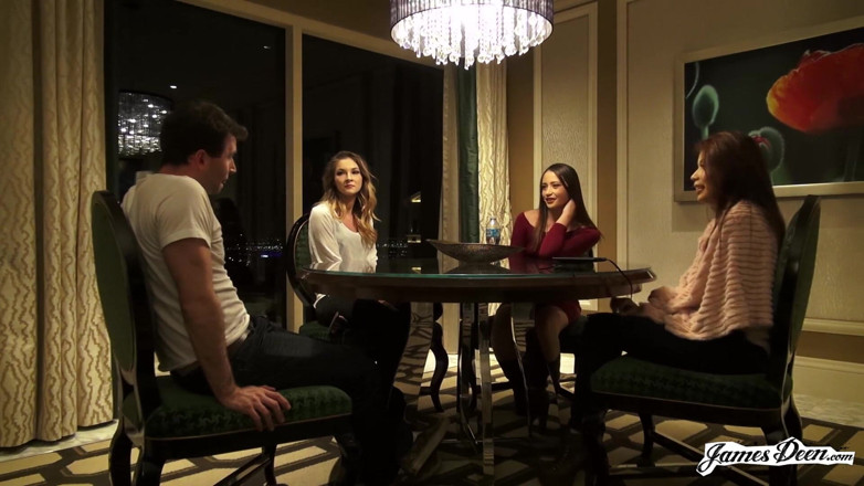 James Deen: Avi Love, Bambi, Sami Parker v reverzní gangbang akci s...