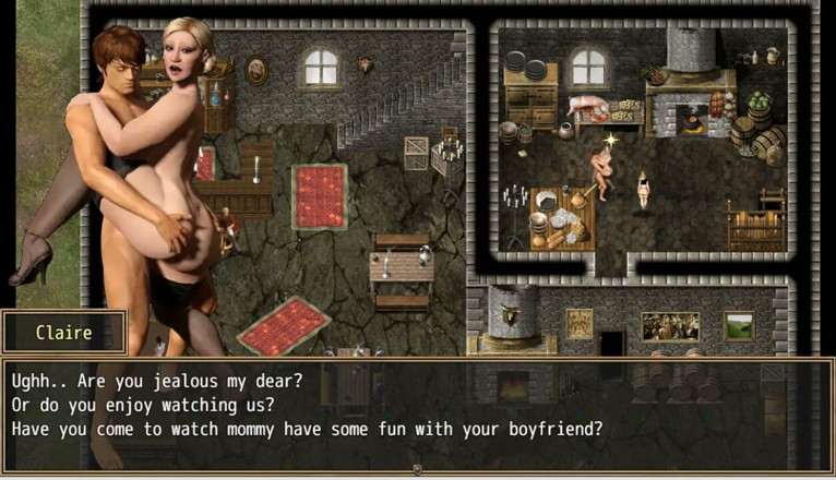 XXX Games Bunk: A Struggle with Sins - Gameplay - Roleplay - Girlfriend Stepmom Fucks at...