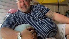 Hand-Free-Daddy-Chub: 菊花高潮胖屁股有免提高潮显示他的大肥屁股