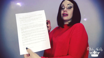 Goddess Misha Goldy: Contract de datorie financiară! Cum să devii a mea