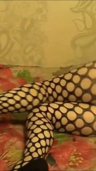 Evening in a fishnet stocking