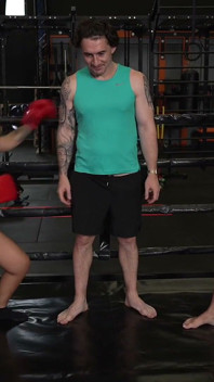 Our Married Coach Fucks Me and My Boxing Partner in a Threesome at the Gym