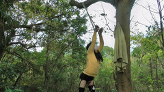 megu2002: 調教師様からの命令　no28　ロープ吊るし拘束野外放置