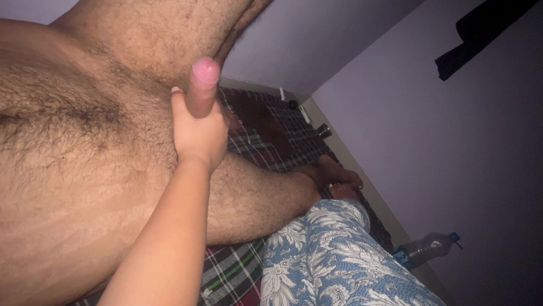 Sanayababhi: Big Cock While Sharing Bad in Night