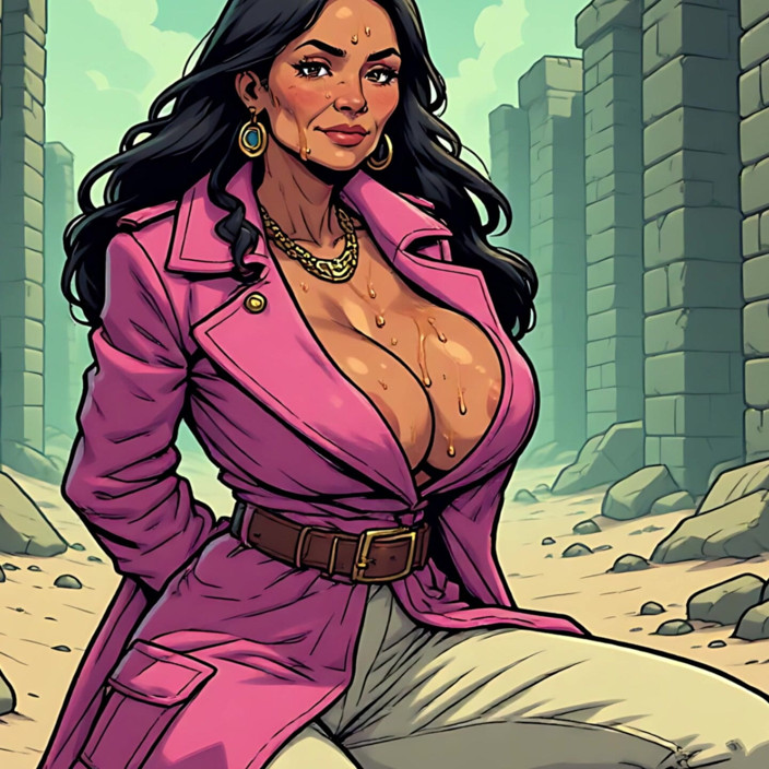 AI Porn: Tetas pegajosas en estilo de dibujos animados