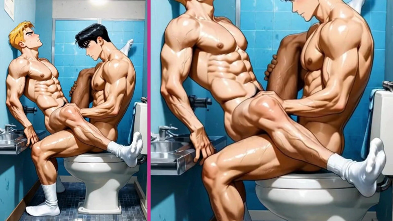 Real narrated fantasy Hentai: PERSPEKTIVA: Jsi nadržený, když šukáš sexy zadek svého kamaráda na záchodě...