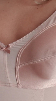 Nude Nylon Vintage Body Bra