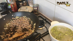 Manlyfoot: Cocinando conmigo - desayuno inspirado en México - serie calcetines y corridas -...