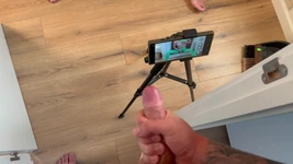 Lucky Guy Masturbates While His Girlfriend Shoots Porn Videos!!