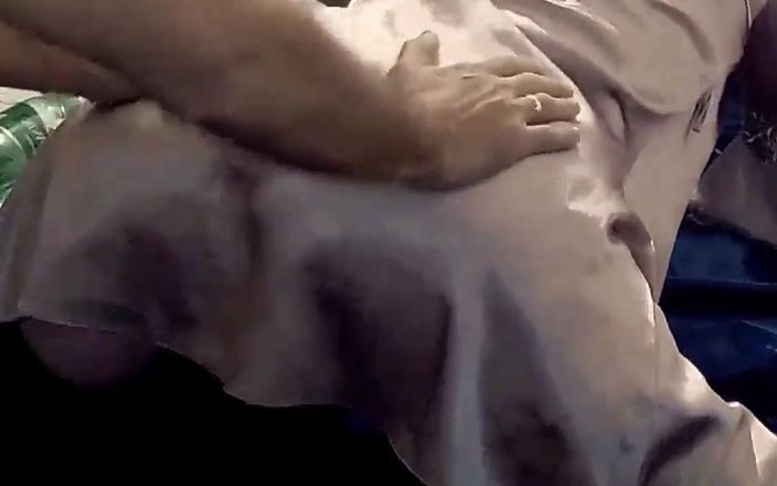 Sexy O2: 2069 - крупним планом - французький аматор, атласні чорні трусики, чорний корсет, коричнева світла атласна куртка