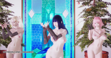 3D-Hentai Games: 两次 - 感受特别的脱衣舞井野樱花欣塔 3D 色情舞蹈火影忍者成人动漫