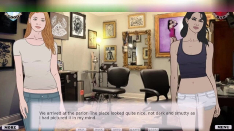 3DXXXTEEN2 Cartoon: Méně studia, více tetování. 3D porno kreslený sex