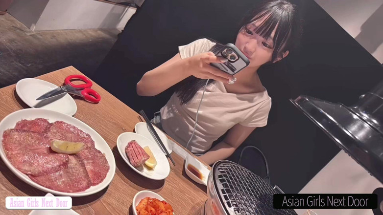 A case of fling: 퇴근 후 아이돌 얼굴 미녀 방문. 귀여운 펠라 얼굴과 장난스러운 표정, 질싸