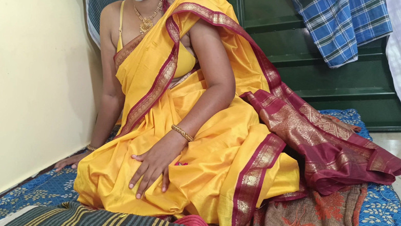 Wonder: Yellow Saree Hot Breast Nipple Licking