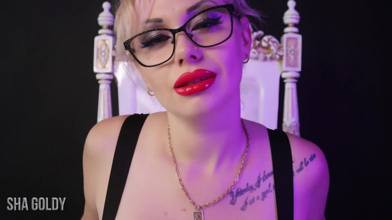 Goddess Misha Goldy: Díky mým svůdným velkým červeným rtům přijdete o veškerou kontrolu