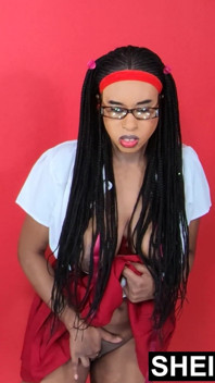 Spreading My Booty Wide Open After Studying for You, Spreading Vagina and Brown Asshole Posing, Young Black Teen Sheisnovember
