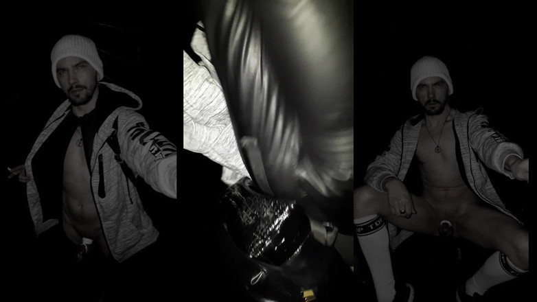 kinkygaynudist: Kenaikan Musim Sejuk Dengan Getah Yang Direndam Kencing Pada Batang...