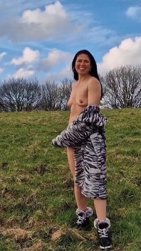 Nude on the Neighbours Field and Pissing