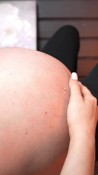 Pregnant, Huge Belly and Leggings Fetish