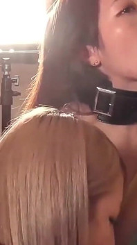 BDSM ile iki itaatkar Japon kızı sikiyorum!