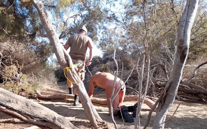 Master Dansan: Doggie and Dildo in Dunes