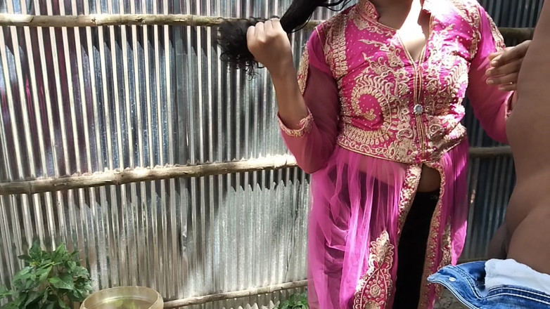 Boneshaker: Desi vesnická holka Těsná kundička venkovní XXX video, Desi vesnice...