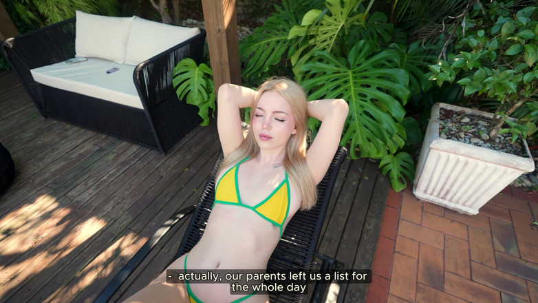 Jenny Kitty: Stepsister Asked for Sunscreen and Got Fucked by the Pool