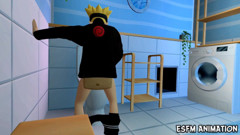 Esfm Plus: Боруто спіймали у ванній кімнаті. Naruto хентай