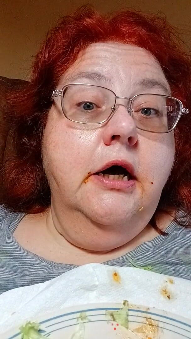 BBW nurse Vicki adventures with friends: Ate a big meal homemade taco dinner