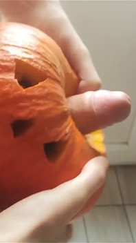 French Twink Fuck a Pumpkin Best Vegetable to Fuck (halloween Video)