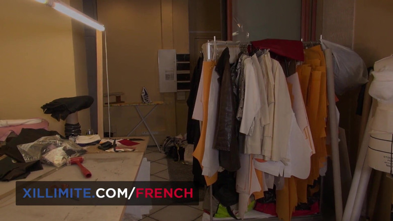 French girls at work: 100% anal with gorgeous blonde Chloe Lacourt