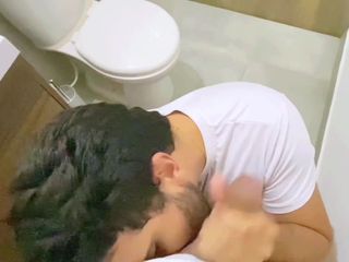 Dilan Castro: Cruising Straight Fucks Me Hard Bareback in Public Bathroom and...