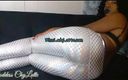 Lady Latte Femdom: Leggings brillantes y gran culo de ébano