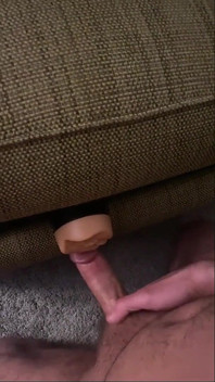 Fucking the Hot Toy in Between Cushions, Feels Like Real Wet Pussy