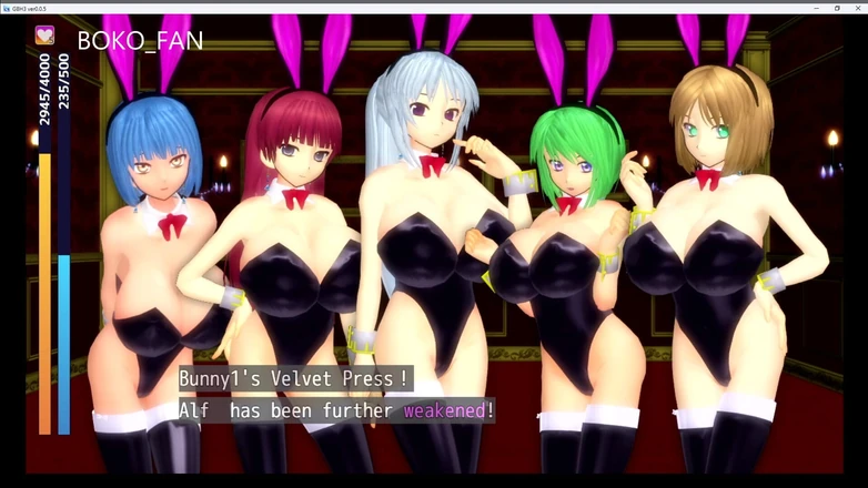 Boko Fan: Girl Beats Hero 3 0,05 Bunny Girls