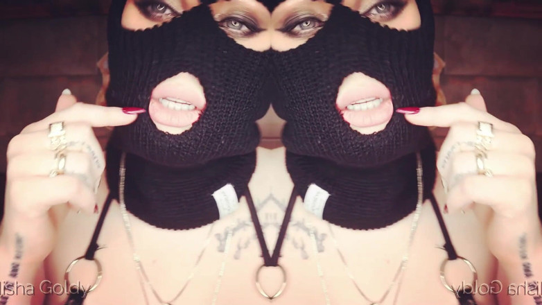 Goddess Misha Goldy: Ospitato da gangster sexy con belle labbra!