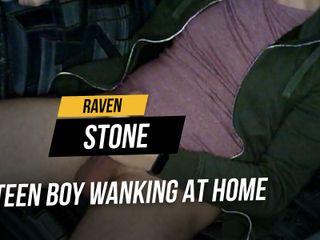 RavenStone: Un adolescent se branle à la maison avant d&#039;aller se coucher