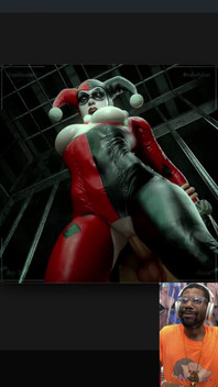 Big Breast Harley Quinn Gets Her Tight Bald Pussy Fucked in Gotham