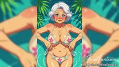 AI Porn: Bà nội hoạt hình tán tỉnh trong bộ bikini