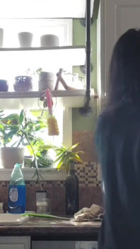 Cum and clean the kitchen with me
