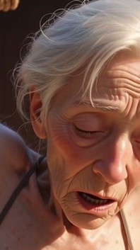 Old Granny Rope Bondage - Âm đạo chật chội cần được lấp đầy